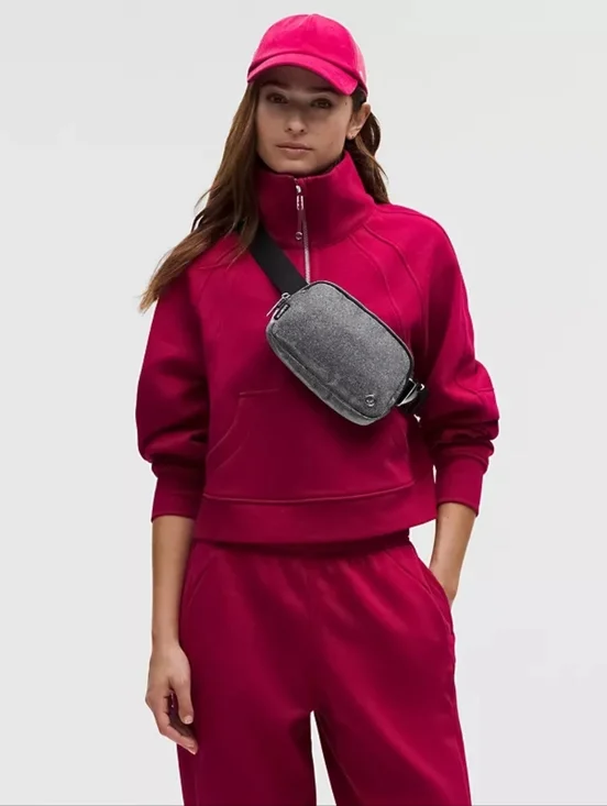 Lululemon Glitter Everywhere Belt Bag 1L Dark Silver Graphite Gray - Picture 3 of 9